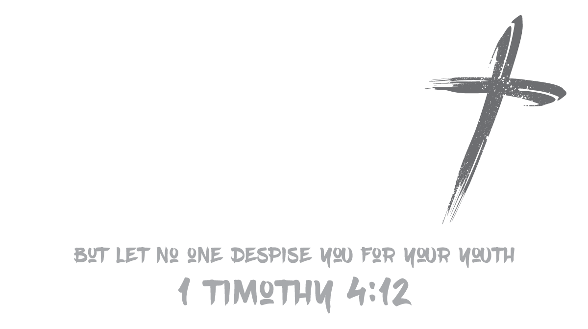 Manuel with a cross. But let no one despise you for your youth. 1 Timothy 4:12.