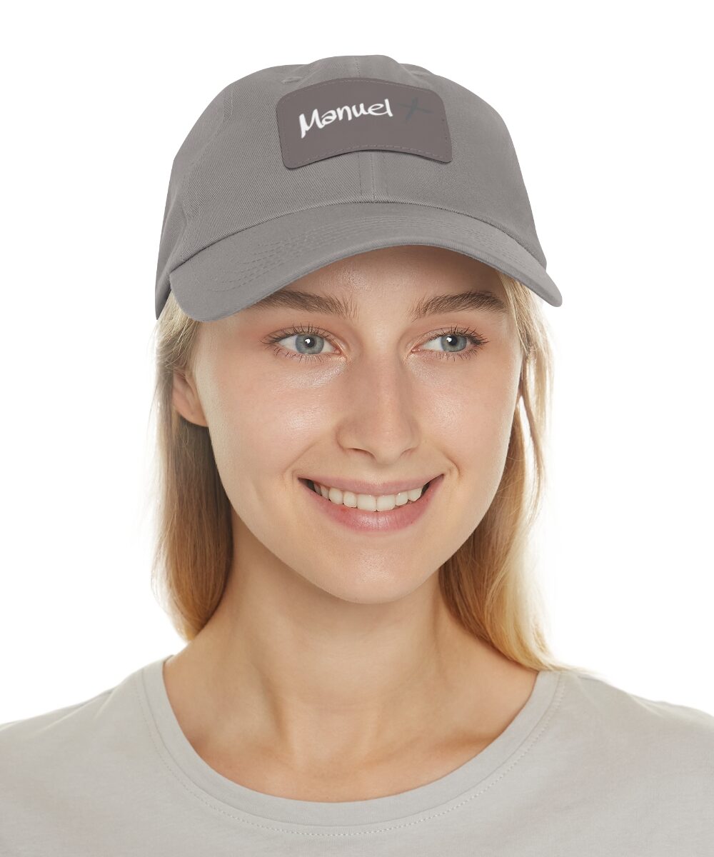 Dad Hat with Leather Patch - Image 4